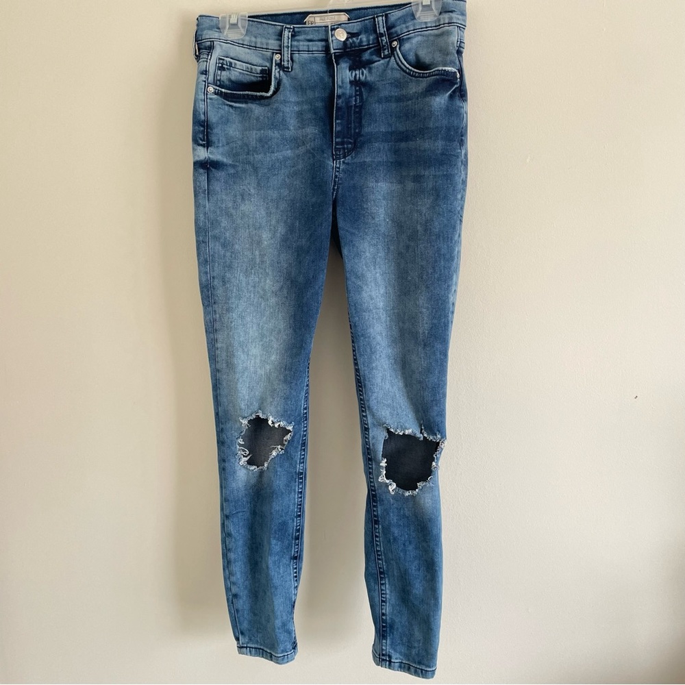 Free People High Rise Skinny Jeans